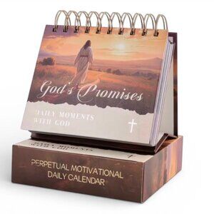 NEW - Factory Sealed Desk Calendar - 365-Day God's Bible Verse Desk Calendar